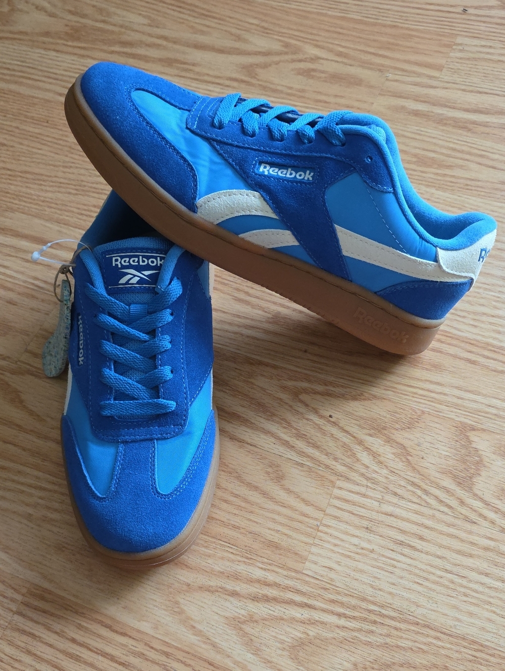 Reebok Forte Lounger Blue And White Classic Casual Sneakers Women’s Size 7.5